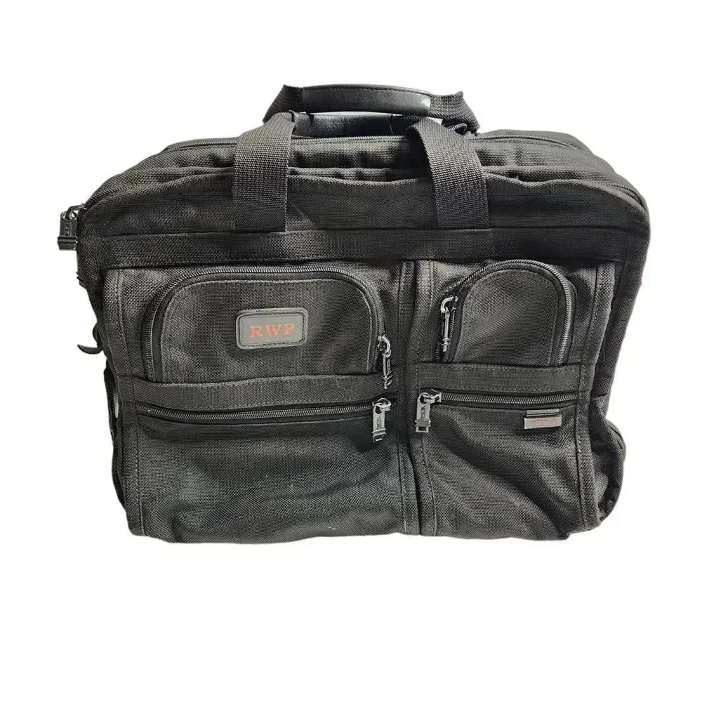 TUMI Alpha Deluxe Wheel Rolling‎ Expandable Laptop Briefcase Carry On Bag